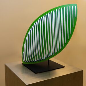 Leaf I “Mixed Media in Polyvinyl & Aluminum" 24” x 12” x  11”1/2 2024